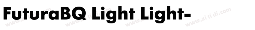 FuturaBQ Light Light字体转换